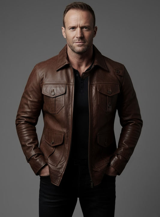 The Expendables 2 Jason Statham Leather Jacket